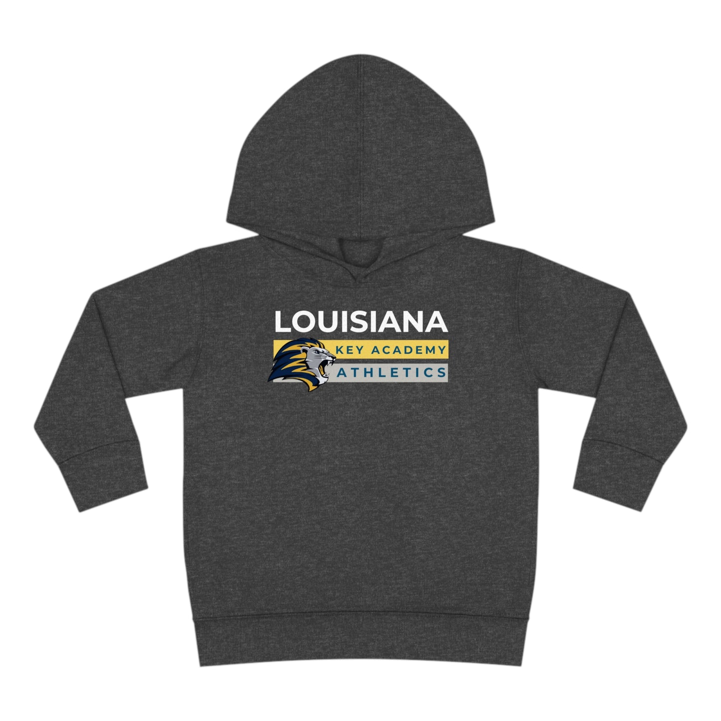 Louisiana Key Academy Striped Athletics Toddler Pullover Fleece Hoodie