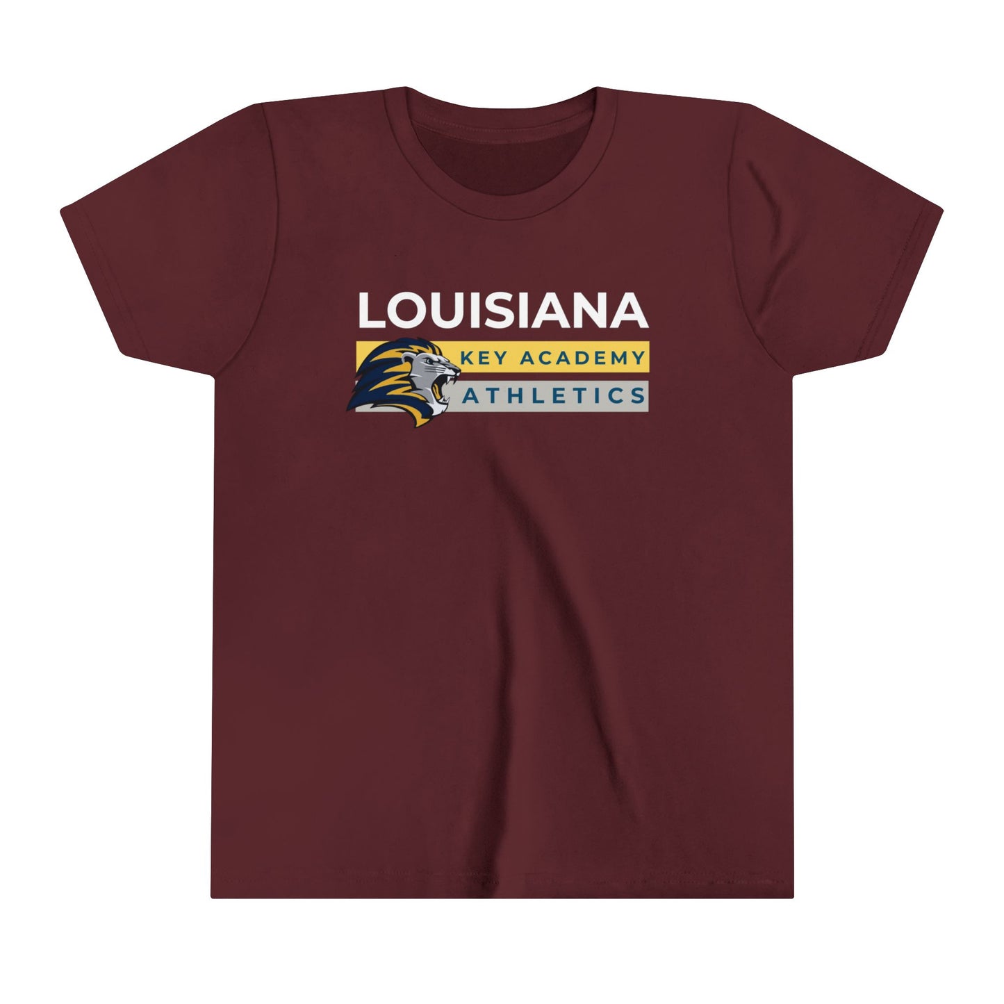 Louisiana Key Academy Striped Athletics Youth Tee