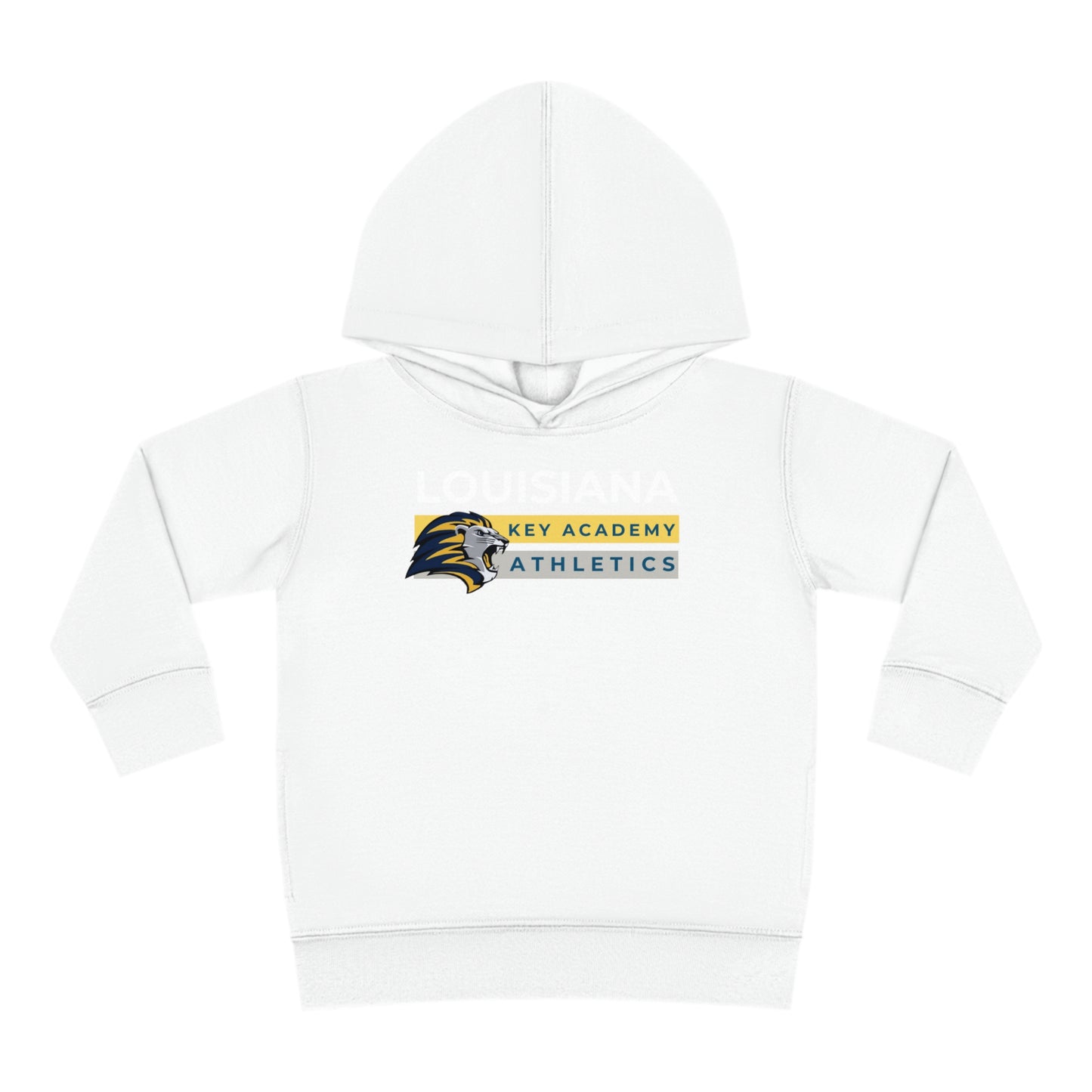 Louisiana Key Academy Striped Athletics Toddler Pullover Fleece Hoodie
