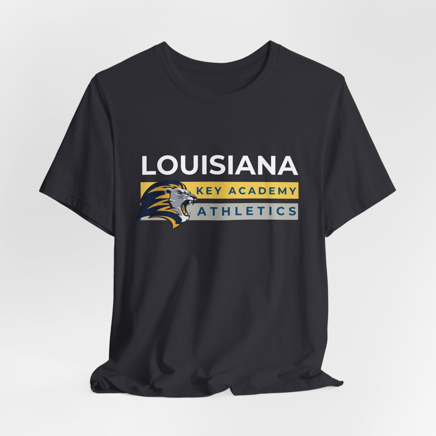 Louisiana Key Academy Striped Athletics Adult T-Shirt