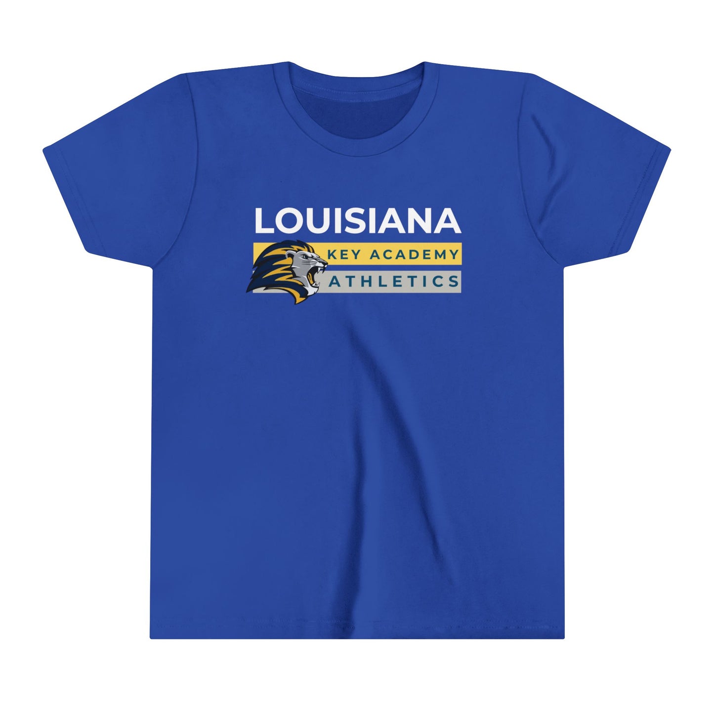 Louisiana Key Academy Striped Athletics Youth Tee
