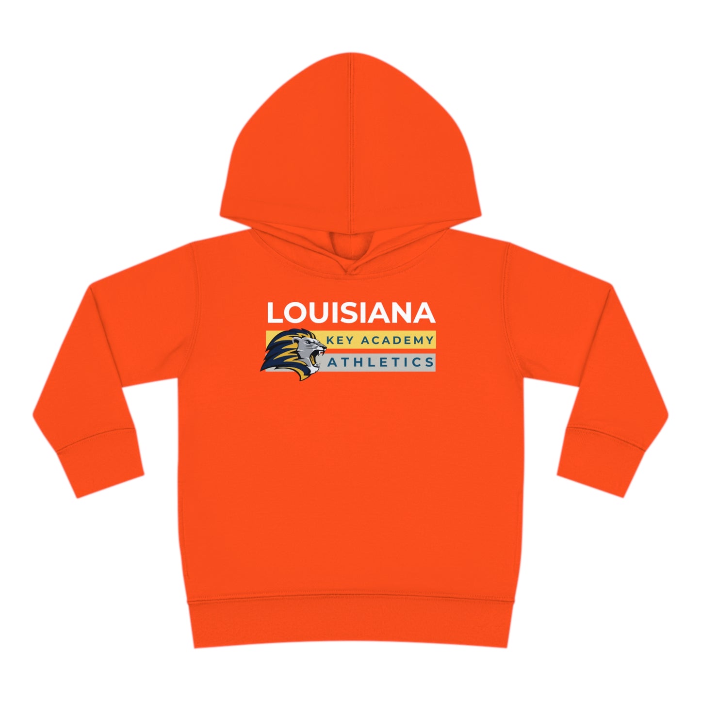 Louisiana Key Academy Striped Athletics Toddler Pullover Fleece Hoodie