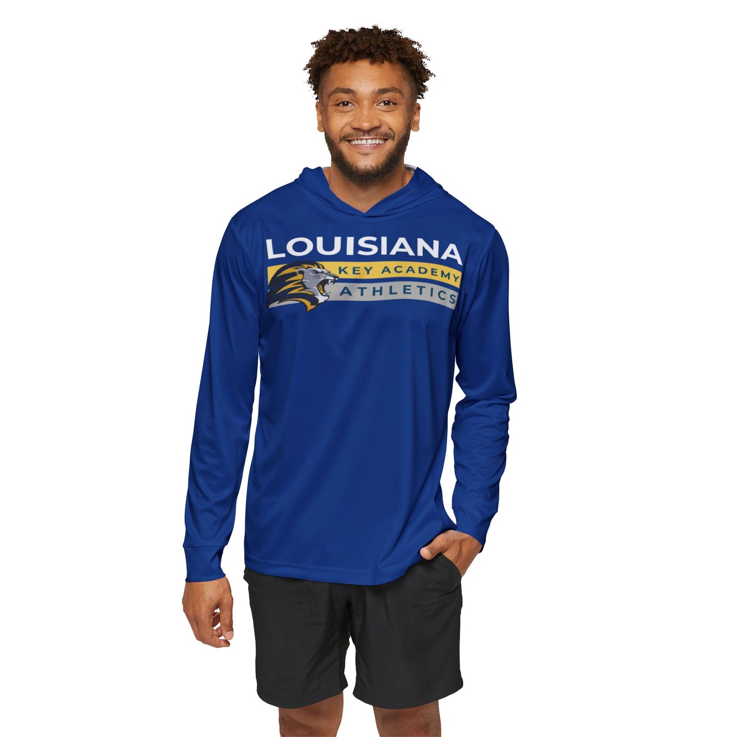 Louisiana Key Academy Striped Athletics Men's Warmup Hoodie