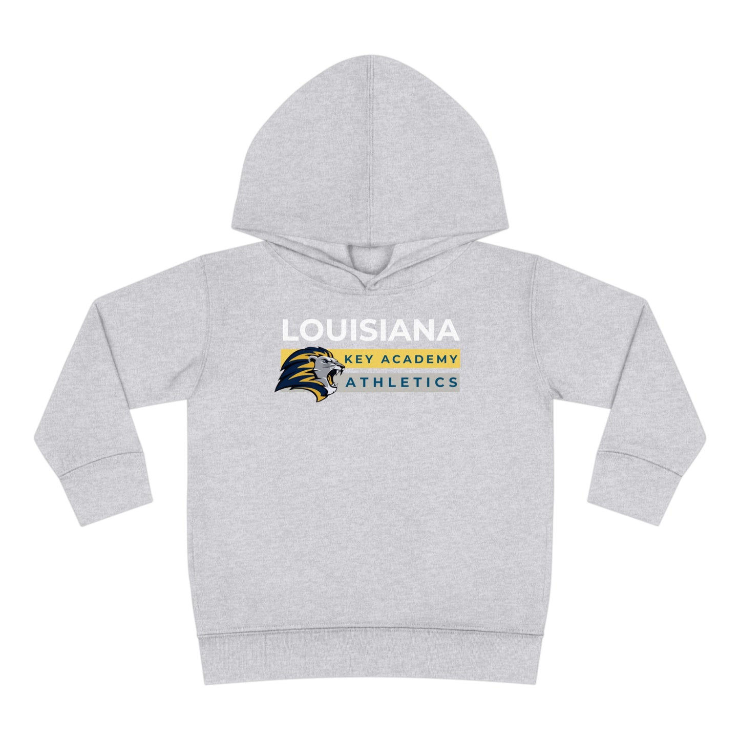 Louisiana Key Academy Striped Athletics Toddler Pullover Fleece Hoodie
