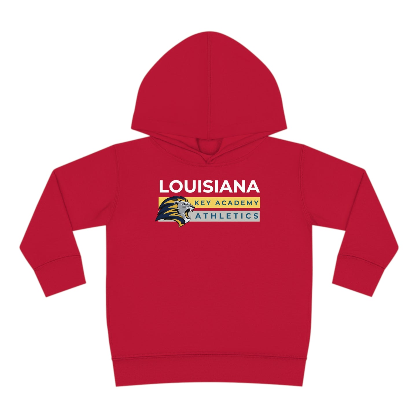 Louisiana Key Academy Striped Athletics Toddler Pullover Fleece Hoodie