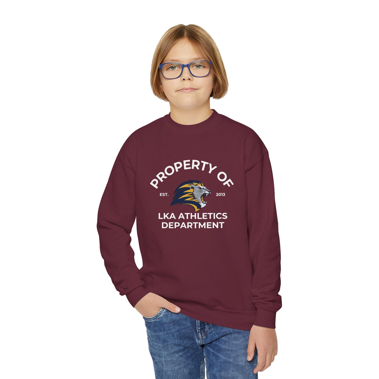 LKA Athletics Property of Youth Crewneck Sweatshirt