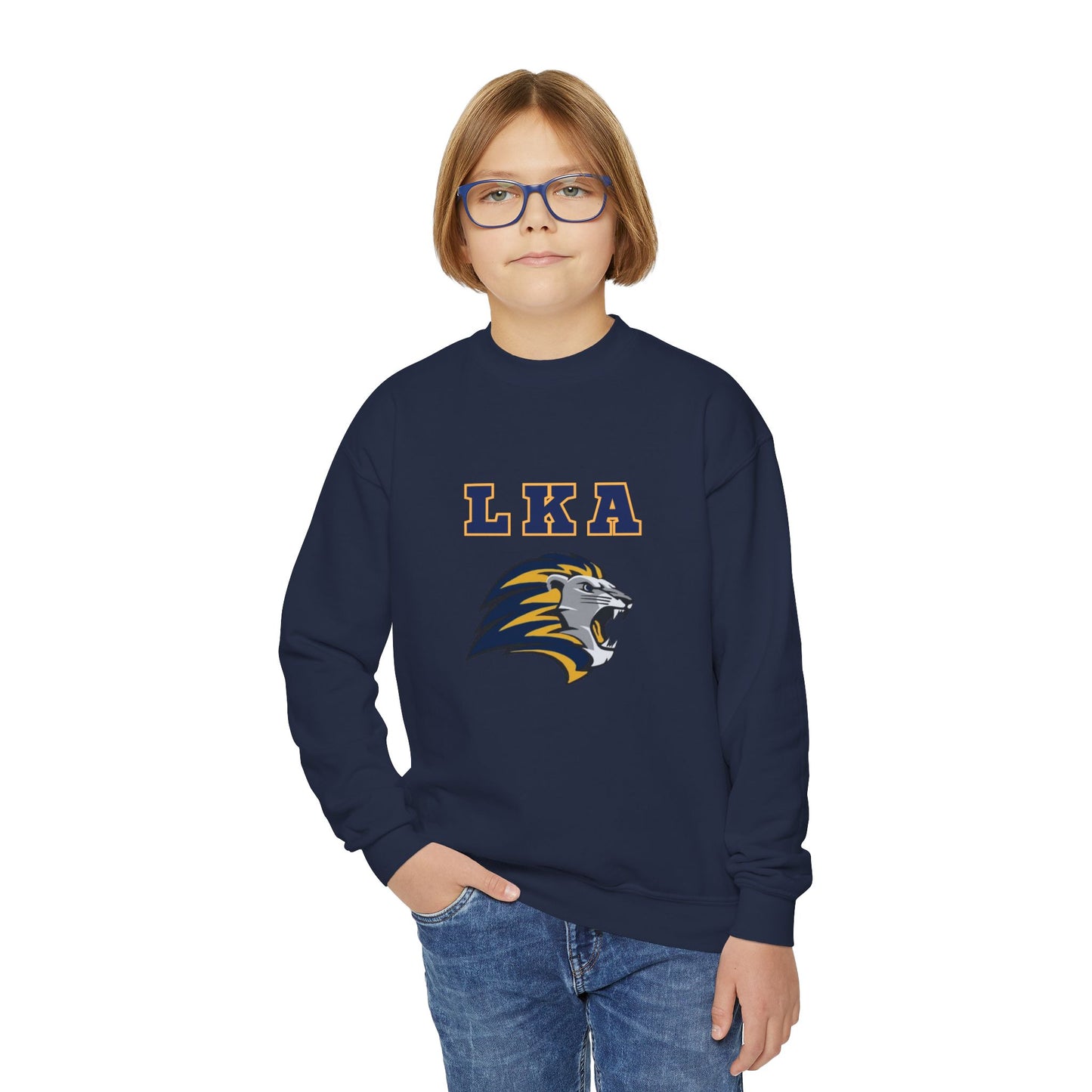 LKA Lion ROAR Youth Crewneck Sweatshirt