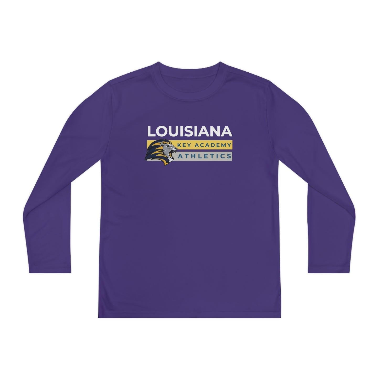 Louisiana Key Academy Striped Athletics Youth Long Sleeve Tee