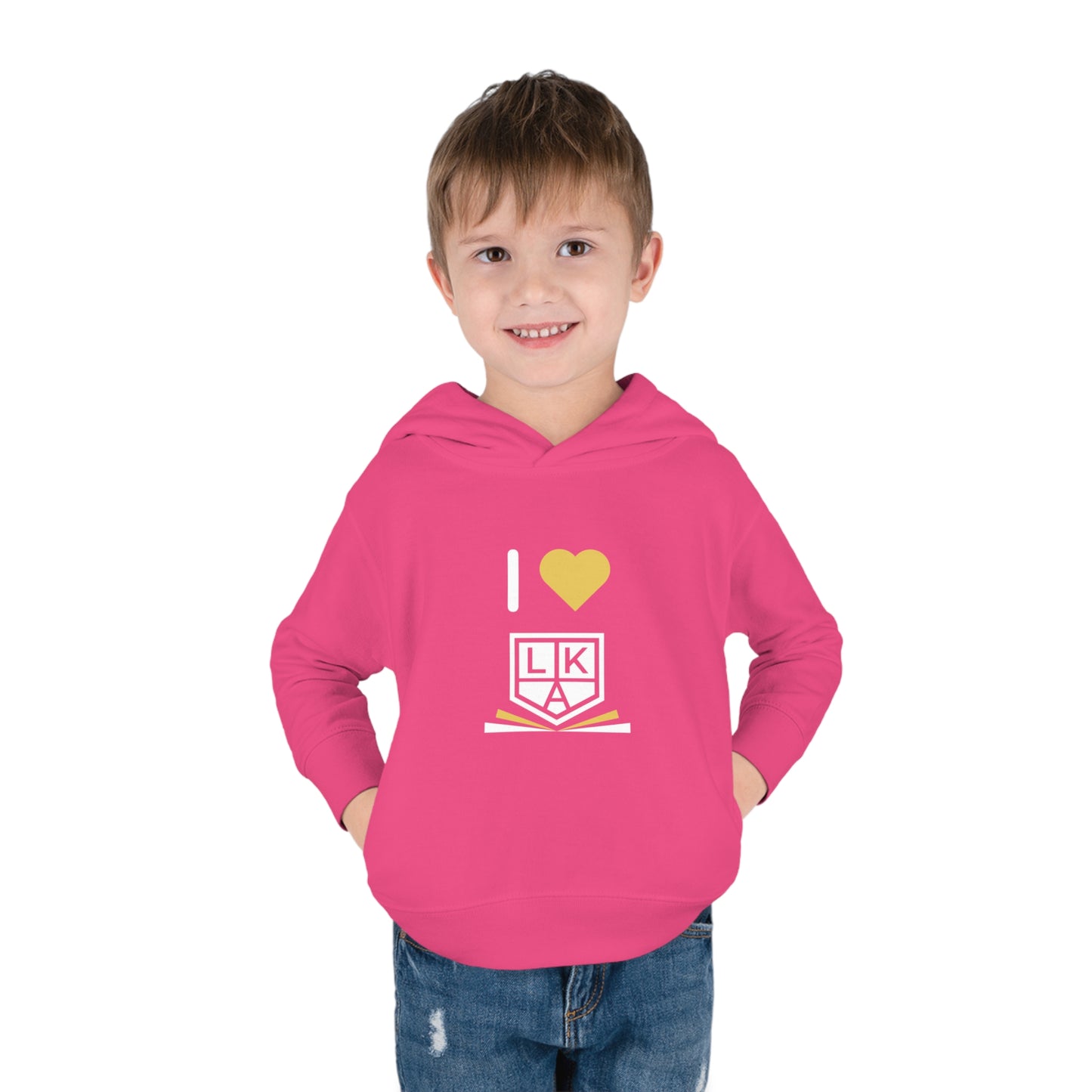 I Love LKA Toddler Pullover Fleece Hoodie