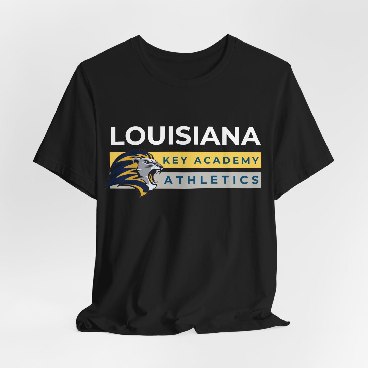 Louisiana Key Academy Striped Athletics Adult T-Shirt