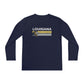 Louisiana Key Academy Striped Athletics Youth Long Sleeve Tee