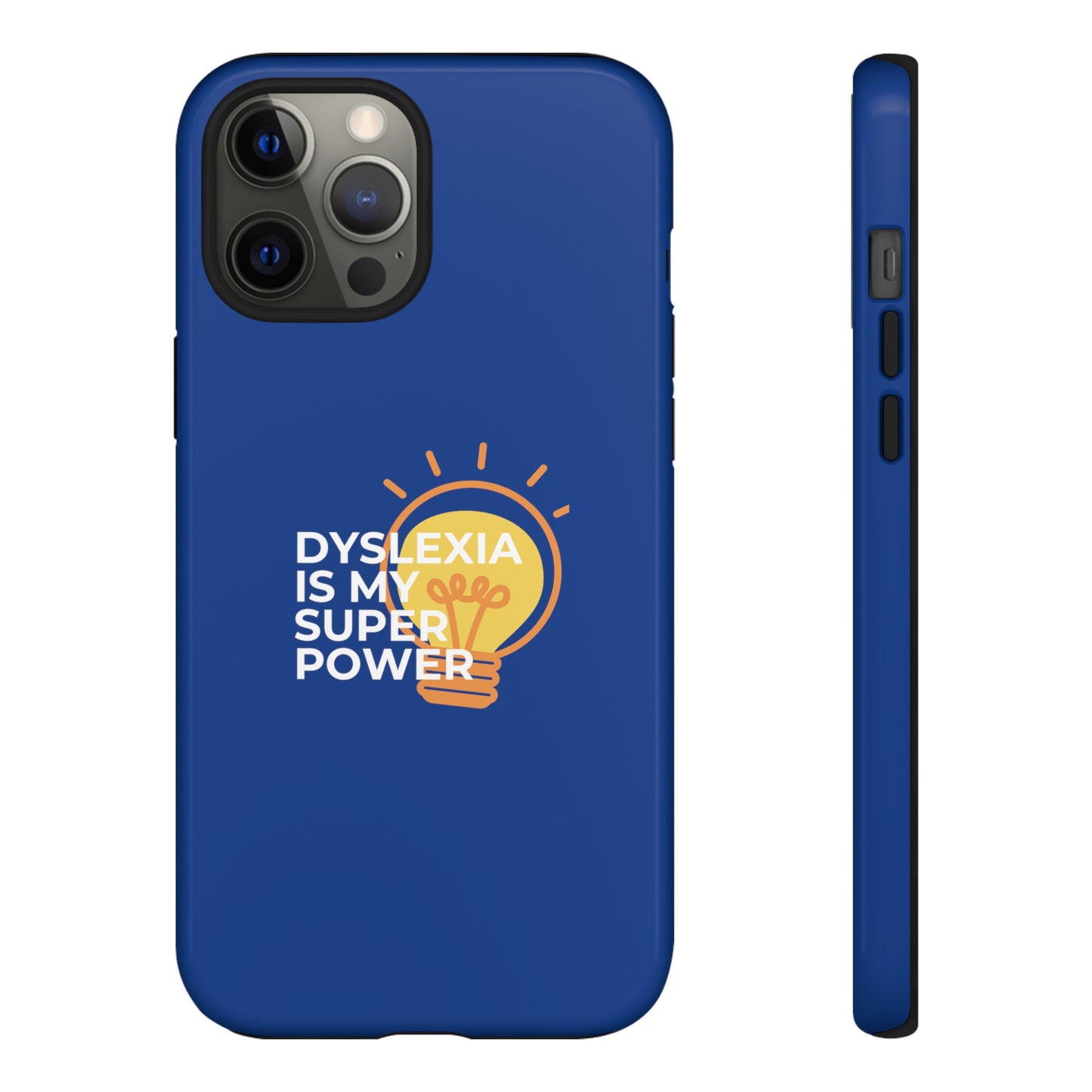 Dyslexia Is My Superpower Light Bulb Phone Case