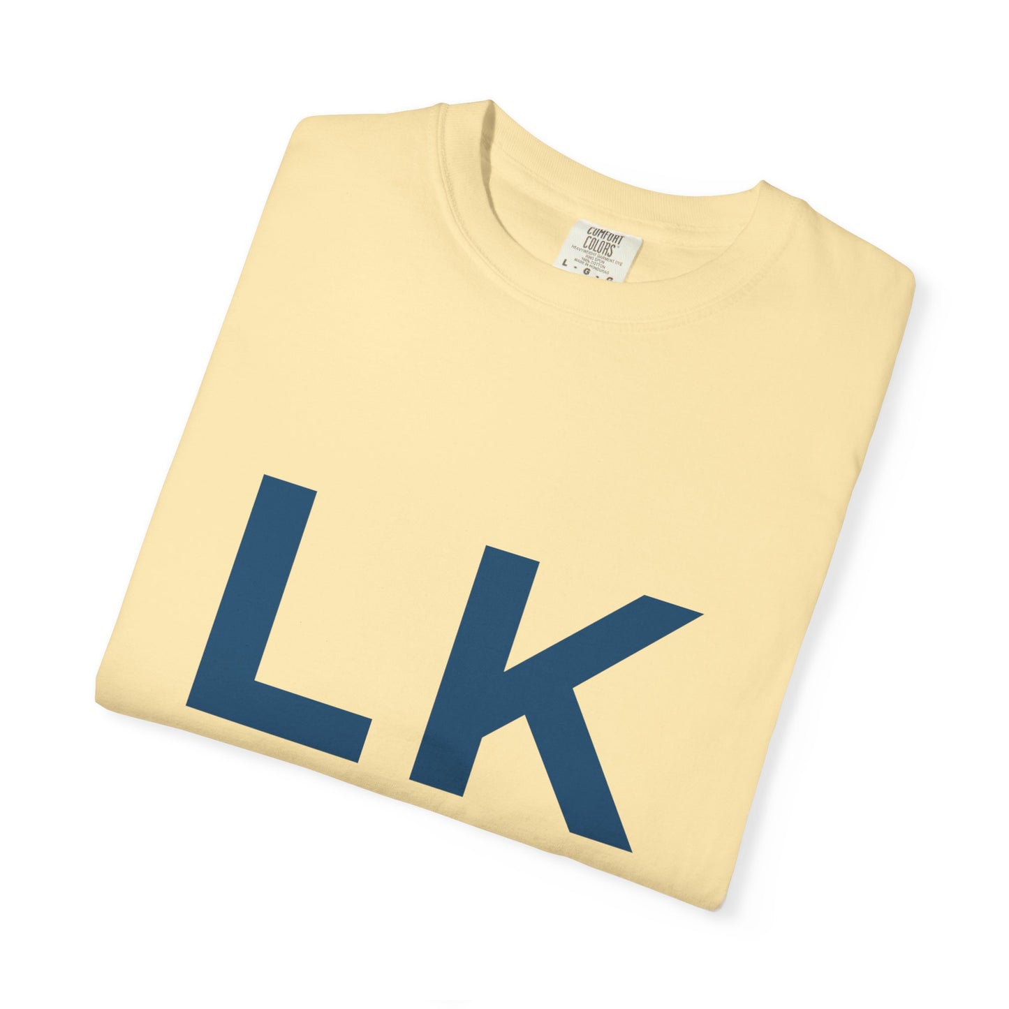 Unisex Garment-Dyed T-Shirt with LKA Heart Design, Casual Wear, Gift for Friends, Love T-Shirt, Holiday Apparel, Everyday Comfort