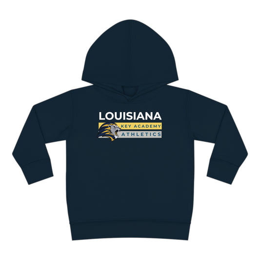 Louisiana Key Academy Striped Athletics Toddler Pullover Fleece Hoodie