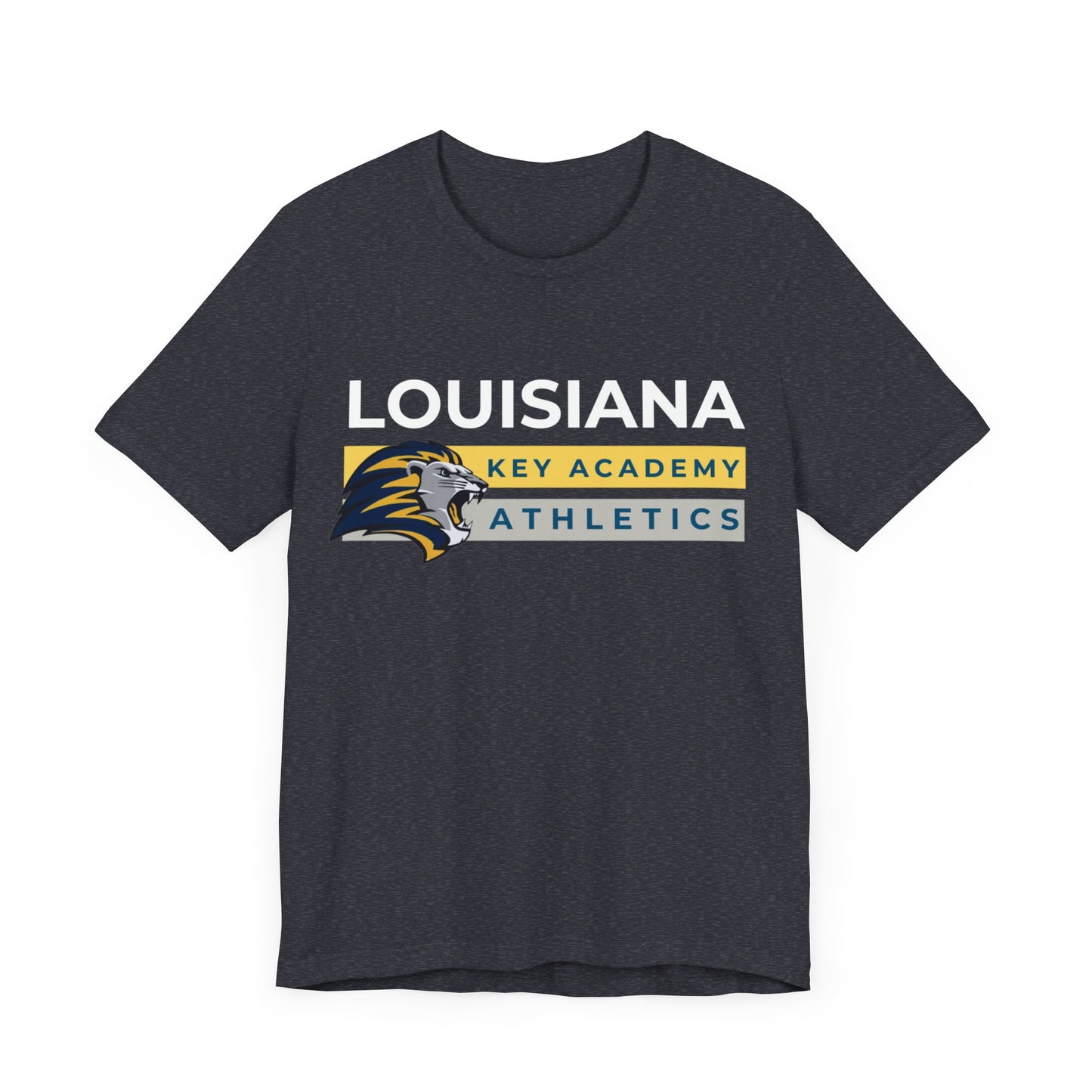 Louisiana Key Academy Striped Athletics Adult T-Shirt