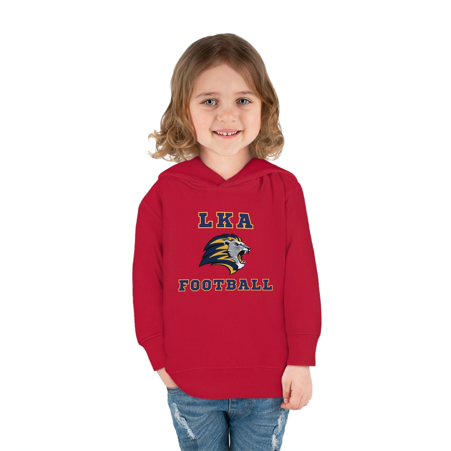 LKA Flag FootballToddler Pullover Fleece Hoodie