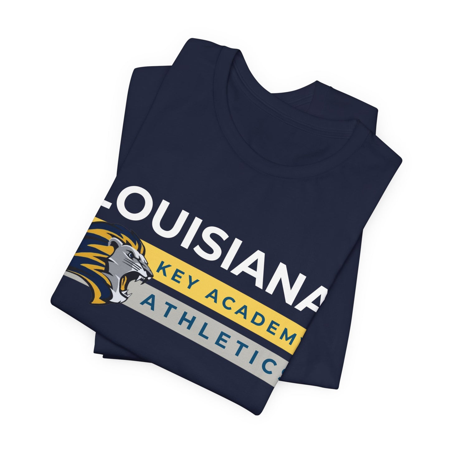 Louisiana Key Academy Striped Athletics Adult T-Shirt