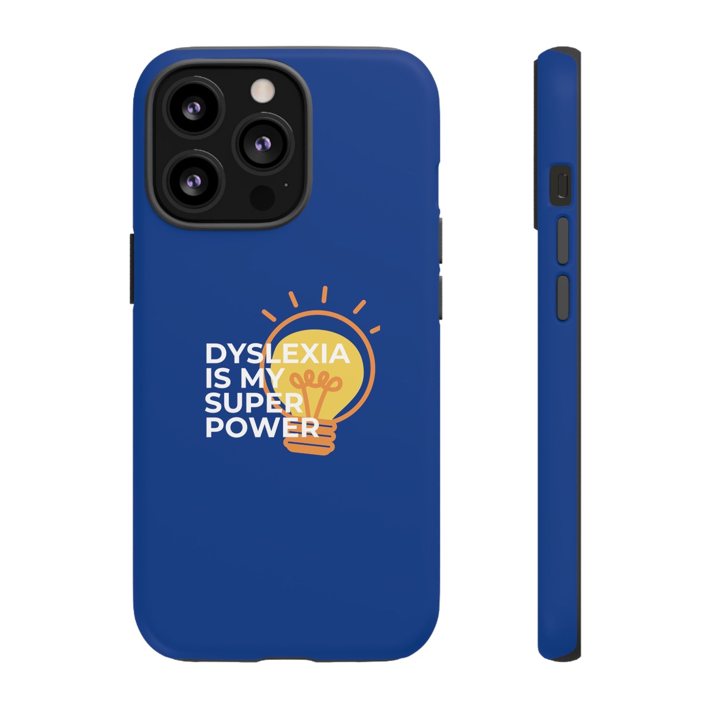 Dyslexia Is My Superpower Light Bulb Phone Case