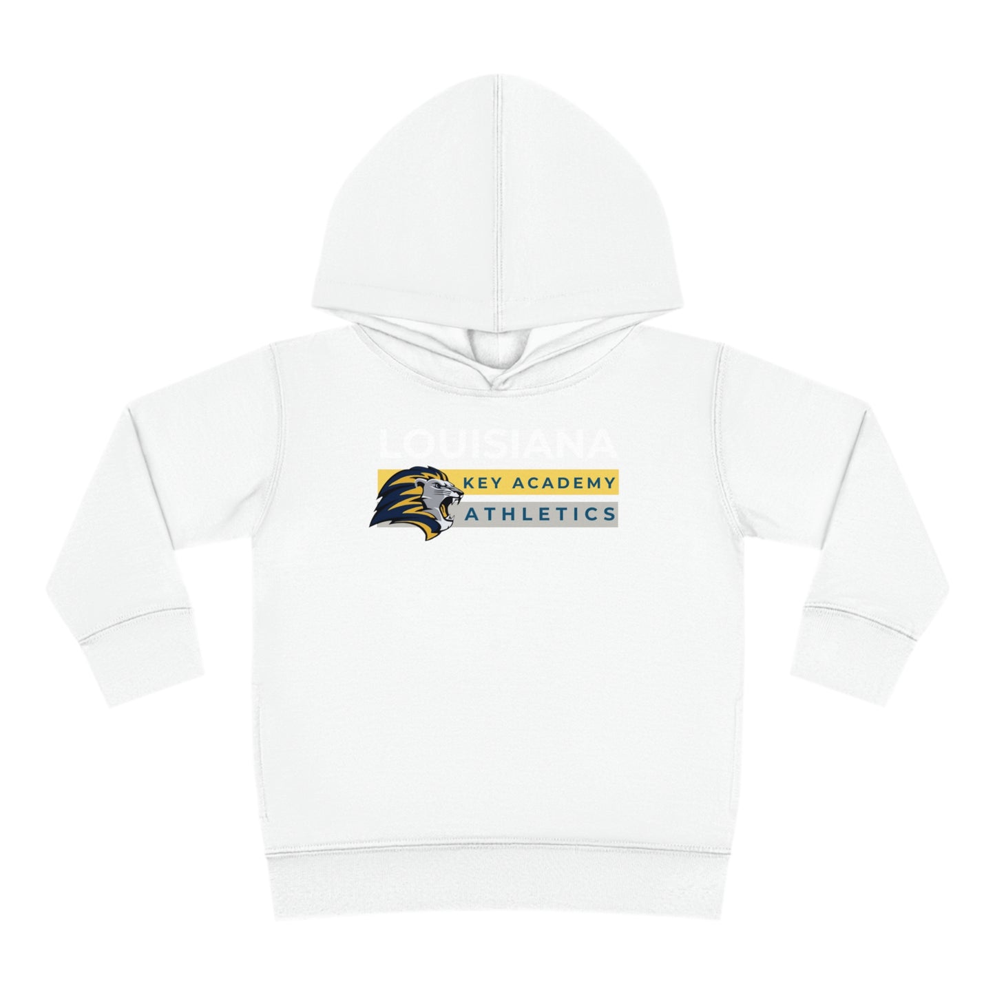 Louisiana Key Academy Striped Athletics Toddler Pullover Fleece Hoodie