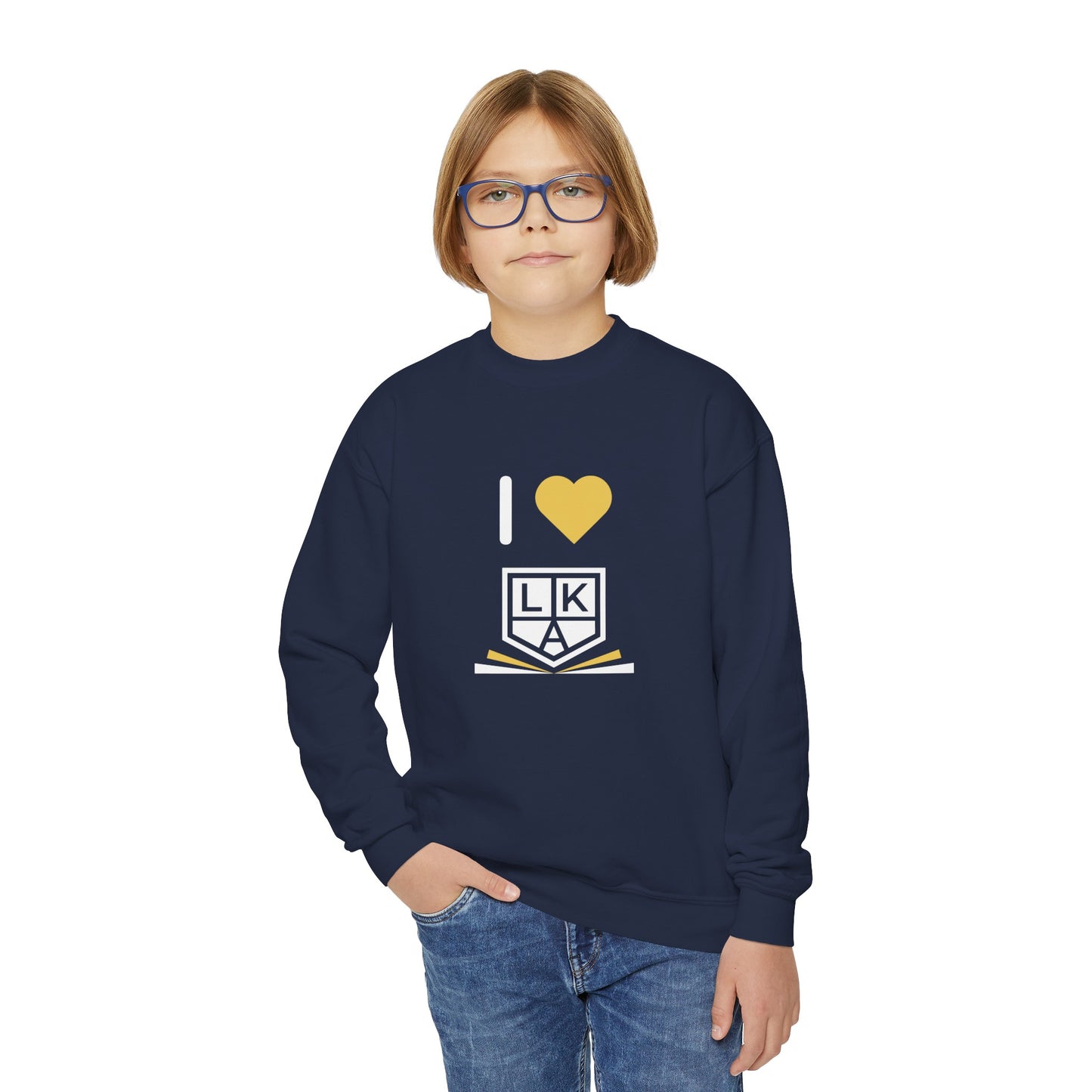 I Love LKA Youth Crewneck Sweatshirt