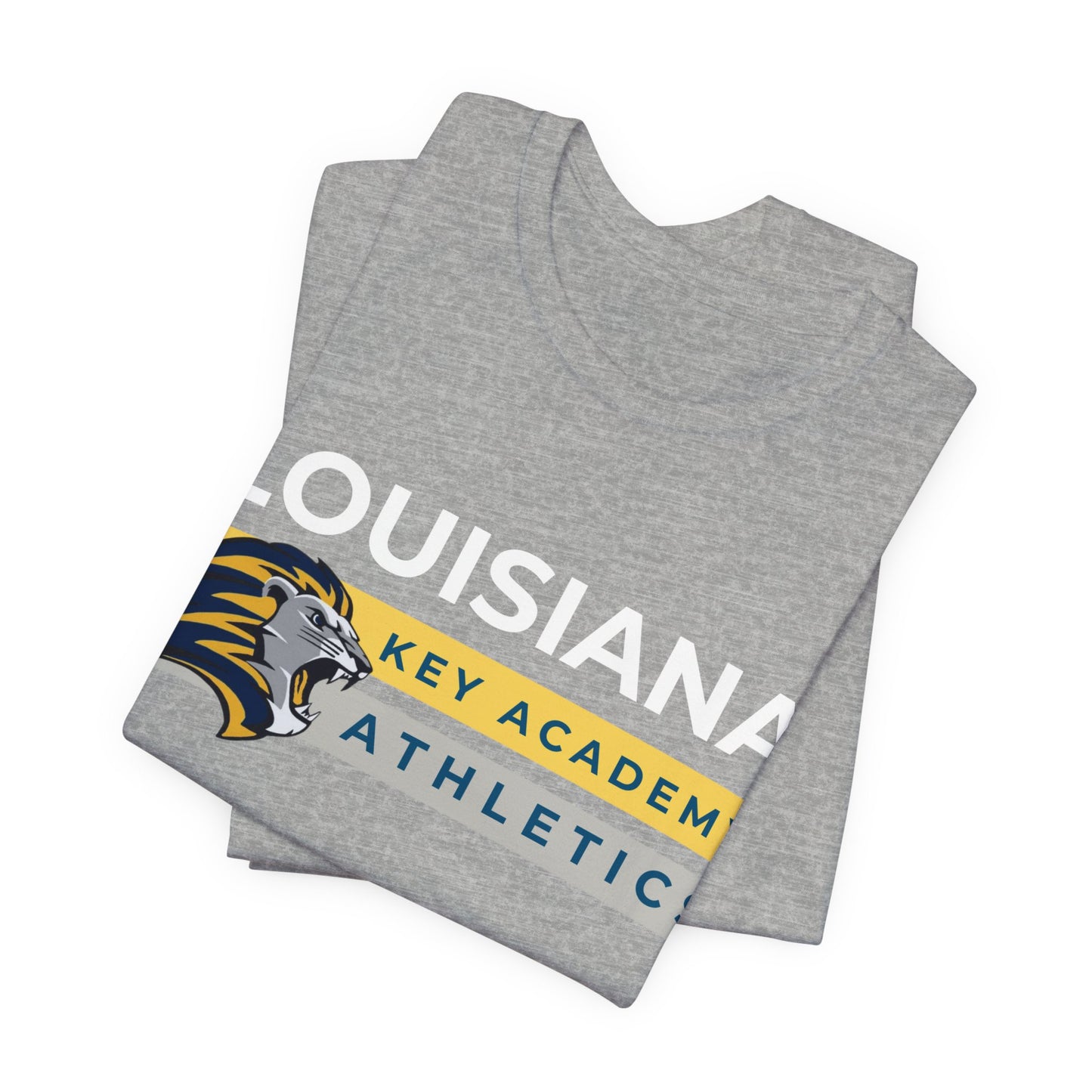 Louisiana Key Academy Striped Athletics Adult T-Shirt