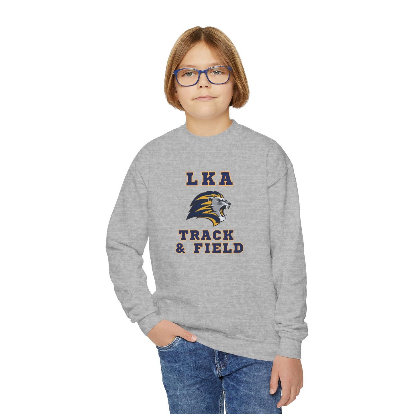 LKA Athletics Track/Field Youth Crewneck Sweatshirt