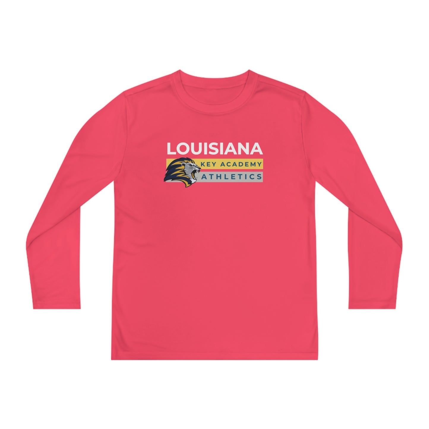 Louisiana Key Academy Striped Athletics Youth Long Sleeve Tee