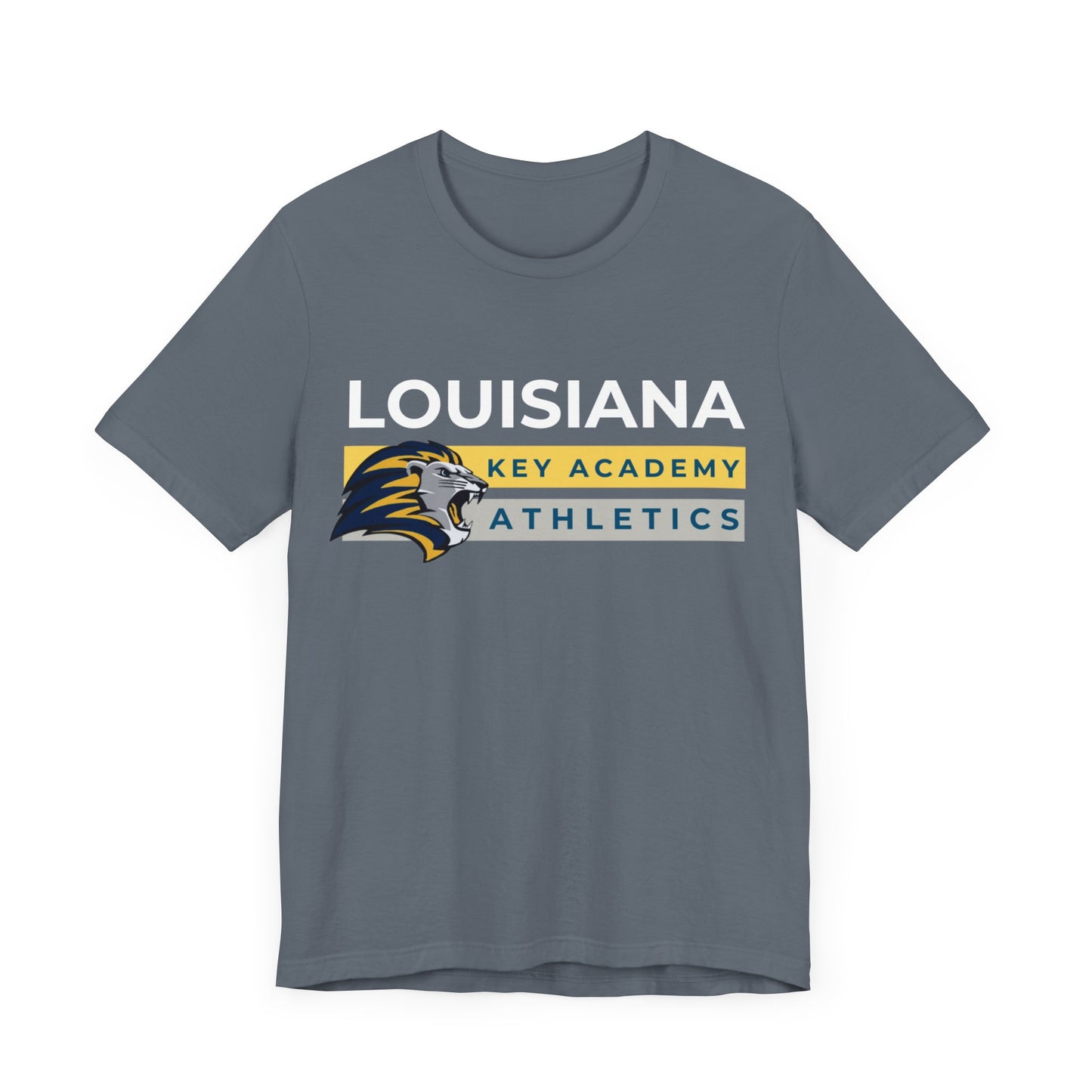 Louisiana Key Academy Striped Athletics Adult T-Shirt