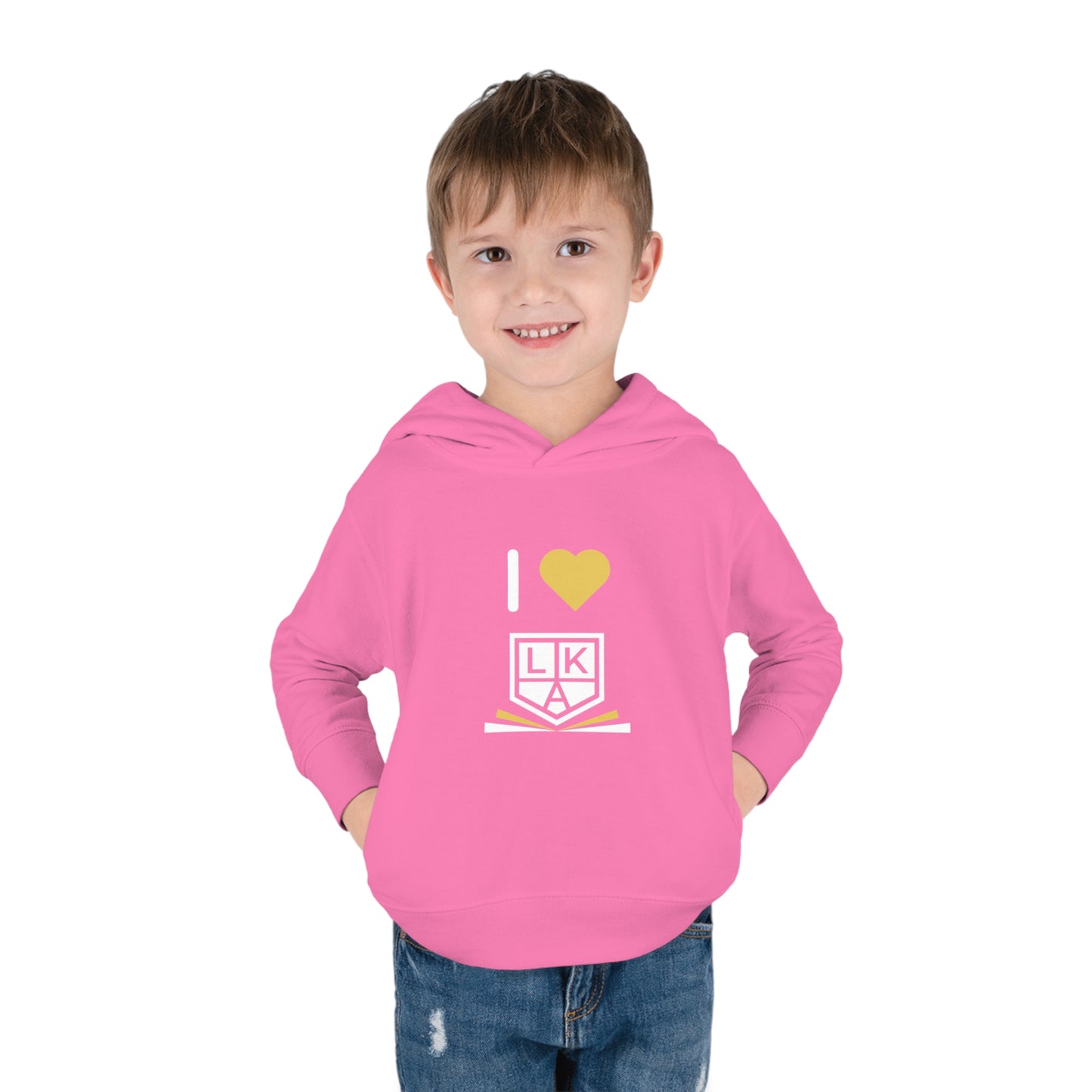 I Love LKA Toddler Pullover Fleece Hoodie