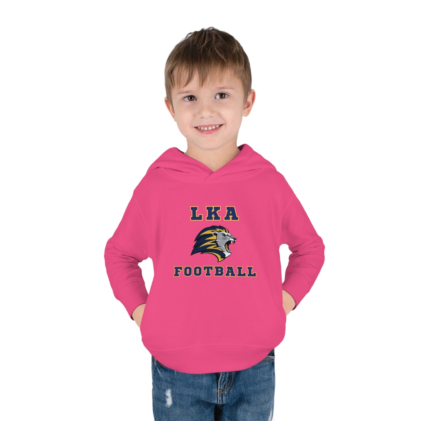 LKA Flag FootballToddler Pullover Fleece Hoodie