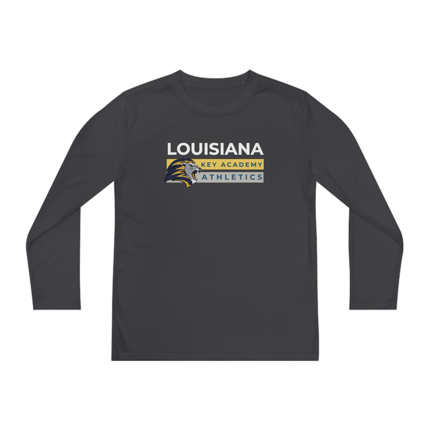 Louisiana Key Academy Striped Athletics Youth Long Sleeve Tee