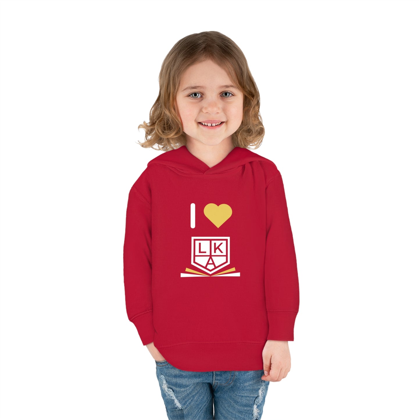 I Love LKA Toddler Pullover Fleece Hoodie