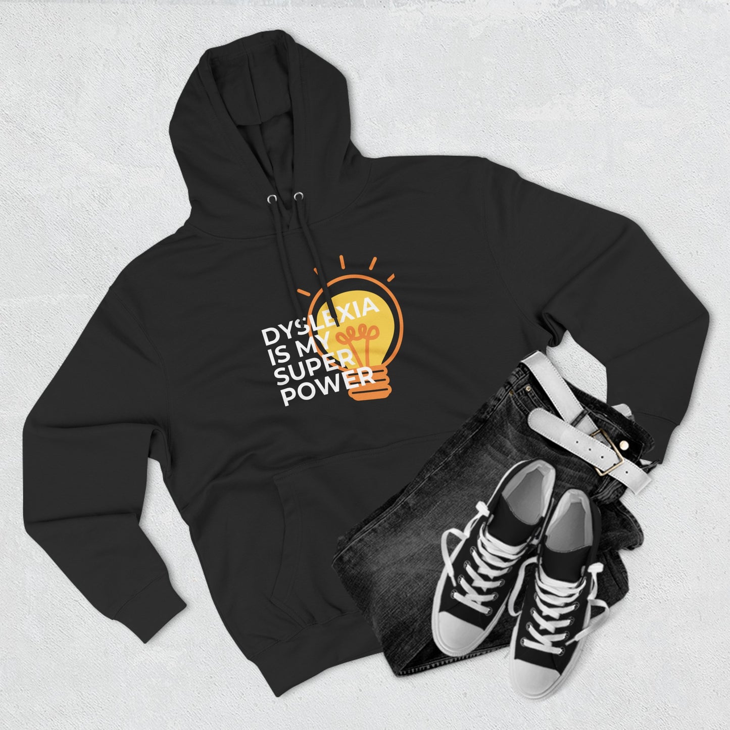 Dyslexia Superpower Lightbulb Hoodie