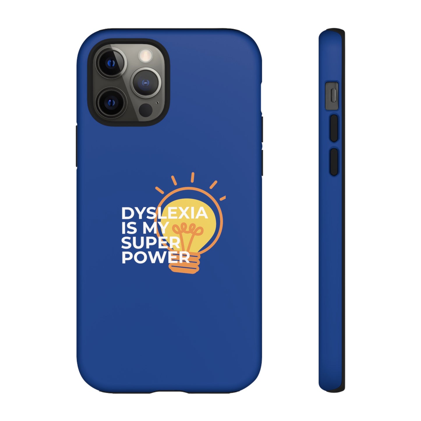 Dyslexia Is My Superpower Light Bulb Phone Case