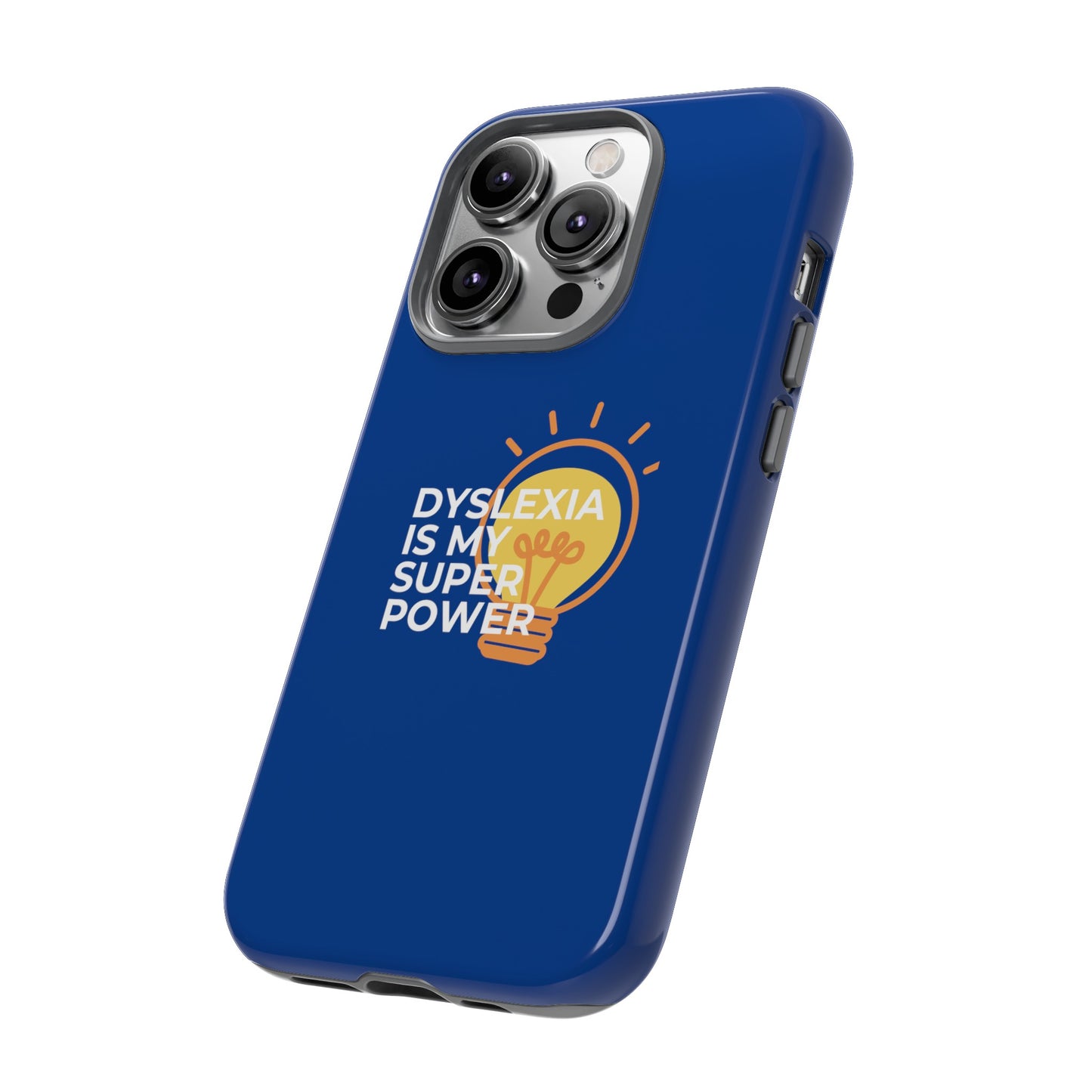 Dyslexia Is My Superpower Light Bulb Phone Case