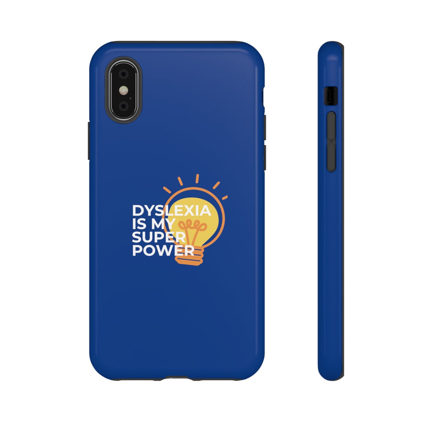 Dyslexia Is My Superpower Light Bulb Phone Case