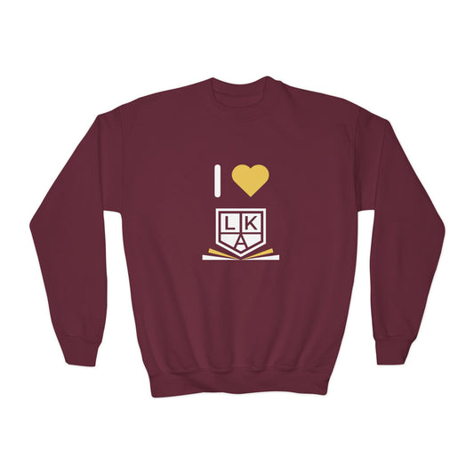 I Love LKA Youth Crewneck Sweatshirt