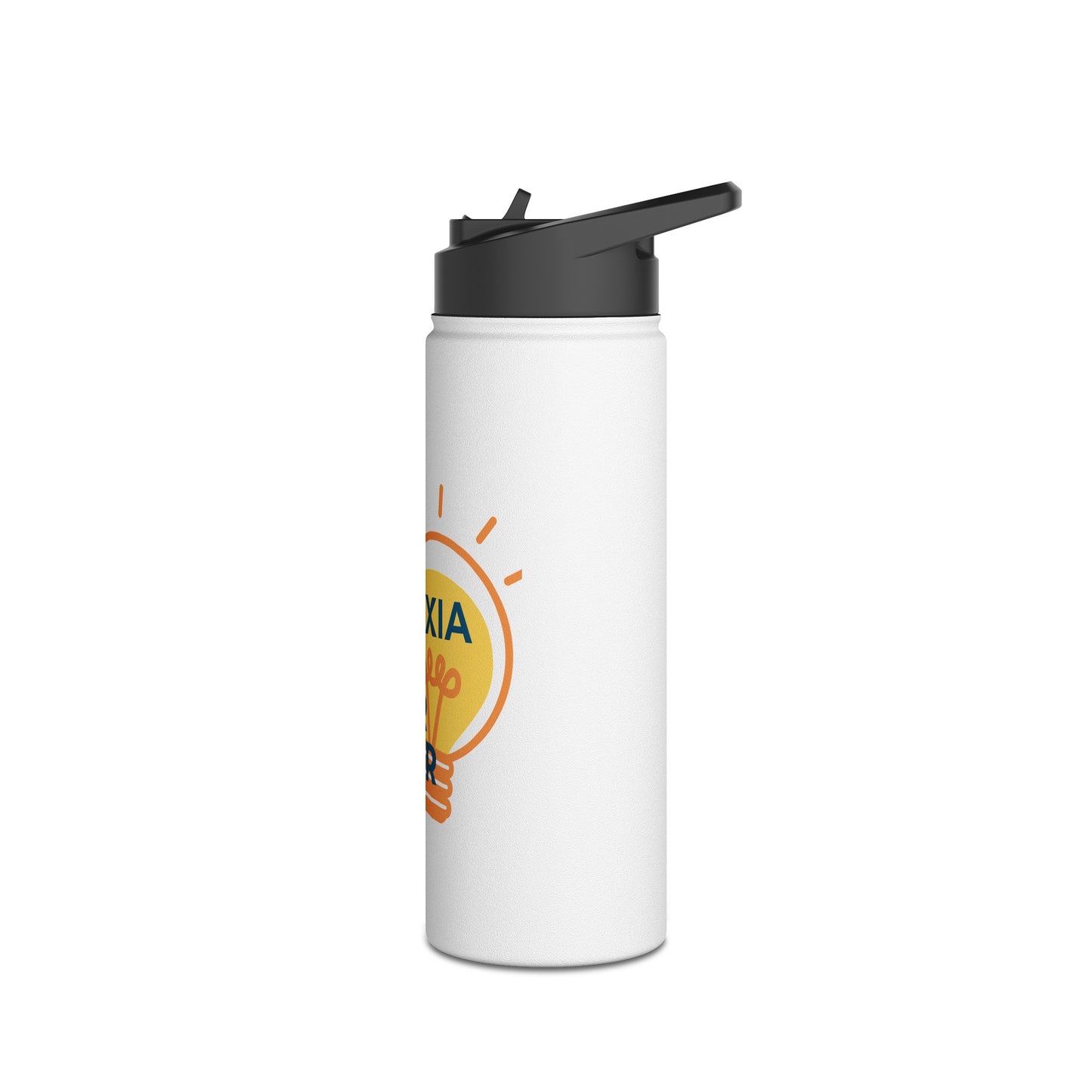 Dyslexia Is My Superpower Light Bulb Stainless Steel Water Bottle