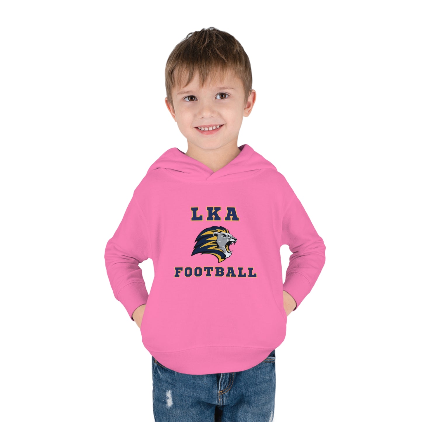 LKA Flag FootballToddler Pullover Fleece Hoodie