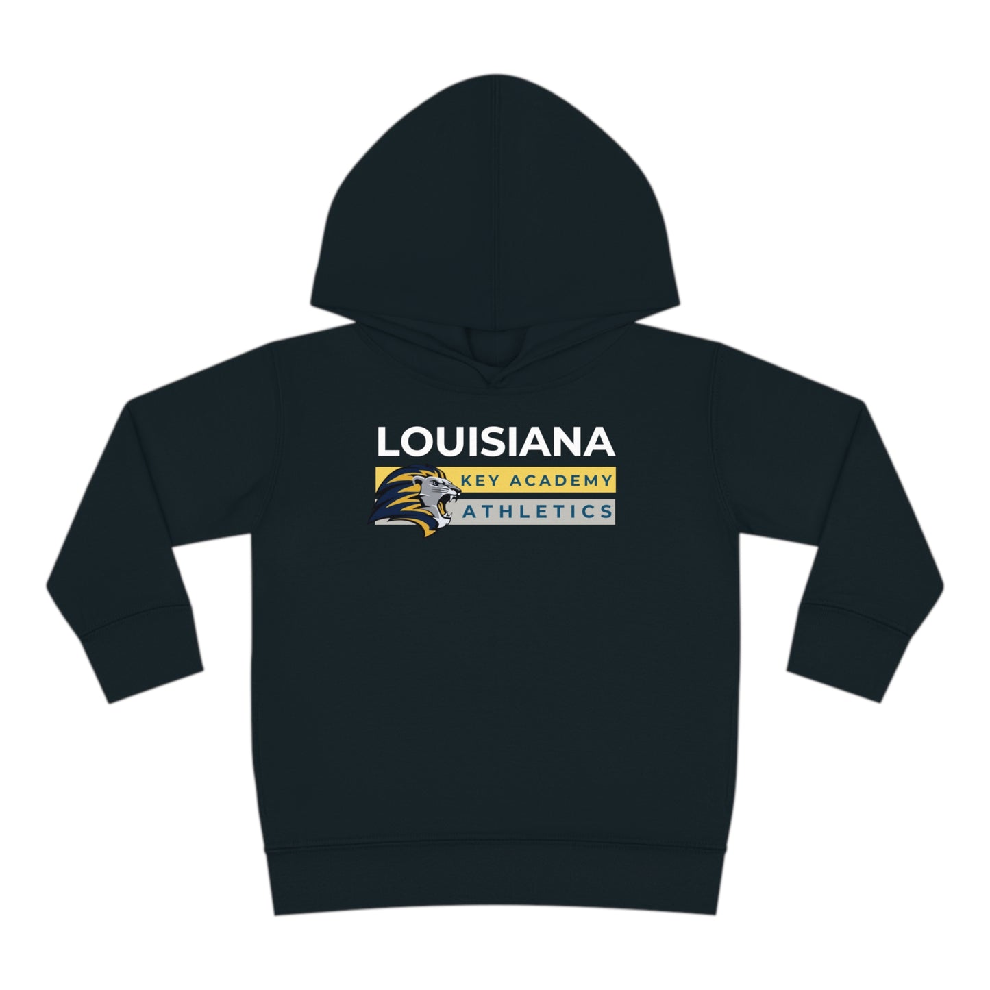 Louisiana Key Academy Striped Athletics Toddler Pullover Fleece Hoodie