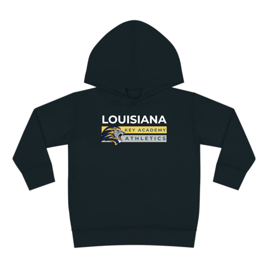 Louisiana Key Academy Striped Athletics Toddler Pullover Fleece Hoodie