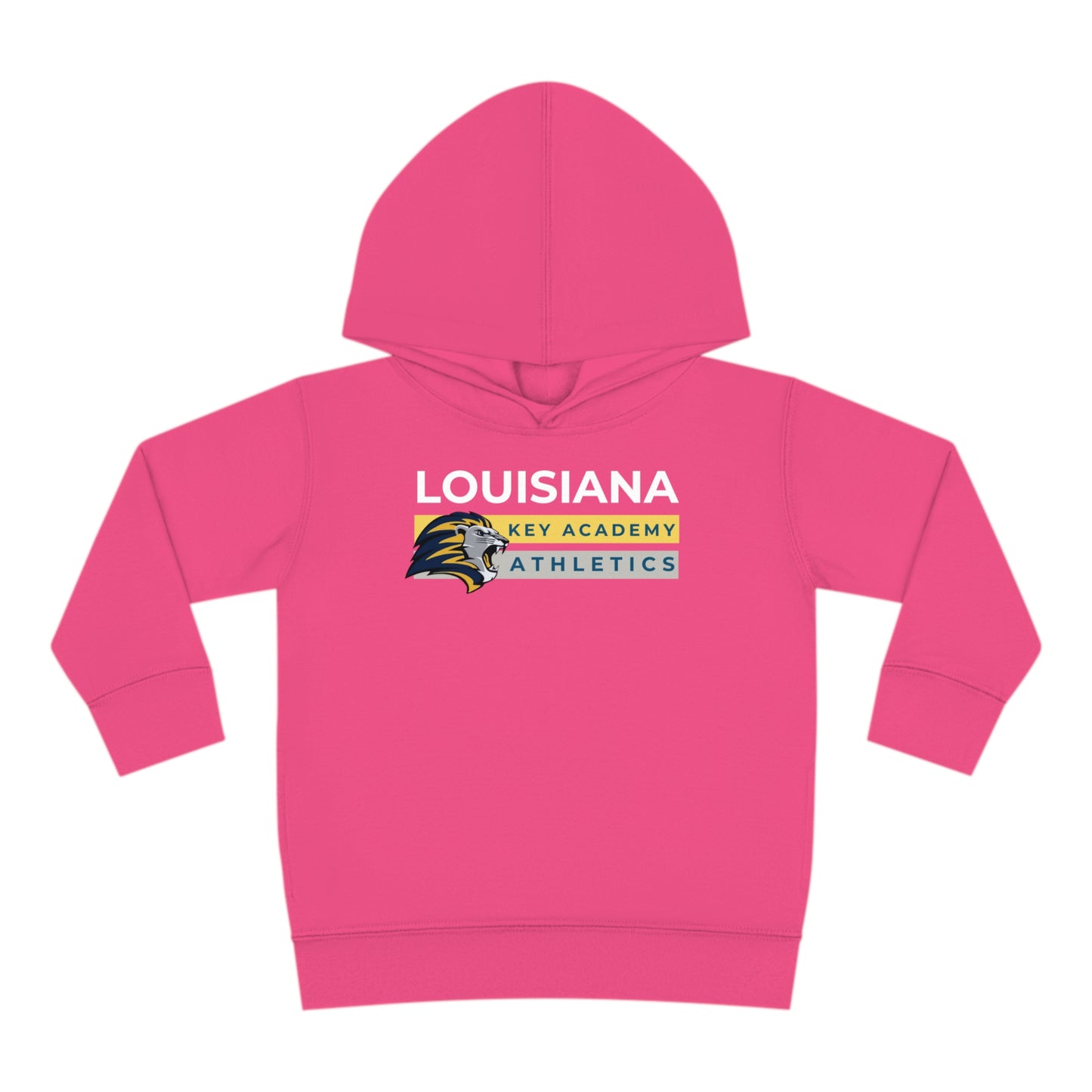 Louisiana Key Academy Striped Athletics Toddler Pullover Fleece Hoodie