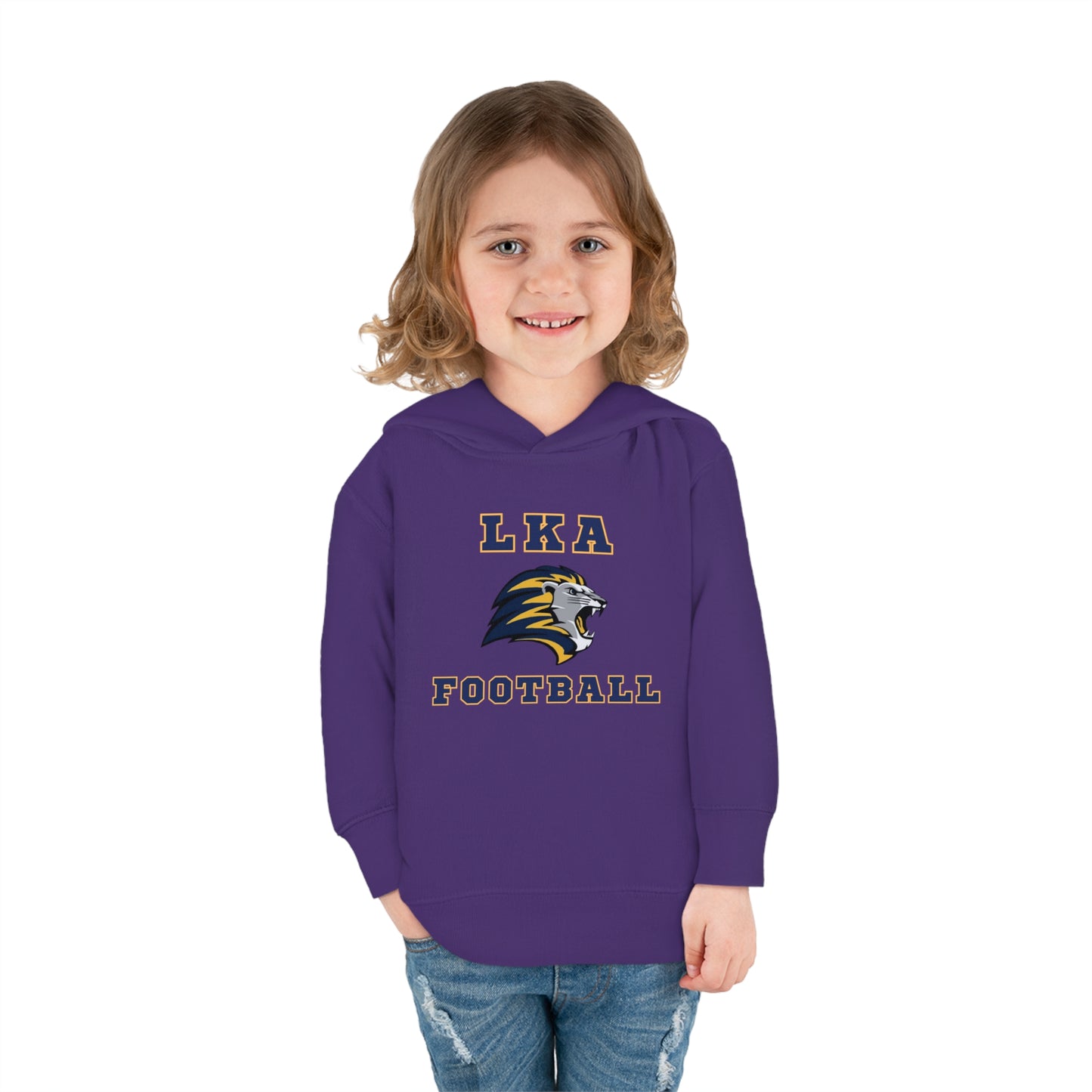 LKA Flag FootballToddler Pullover Fleece Hoodie