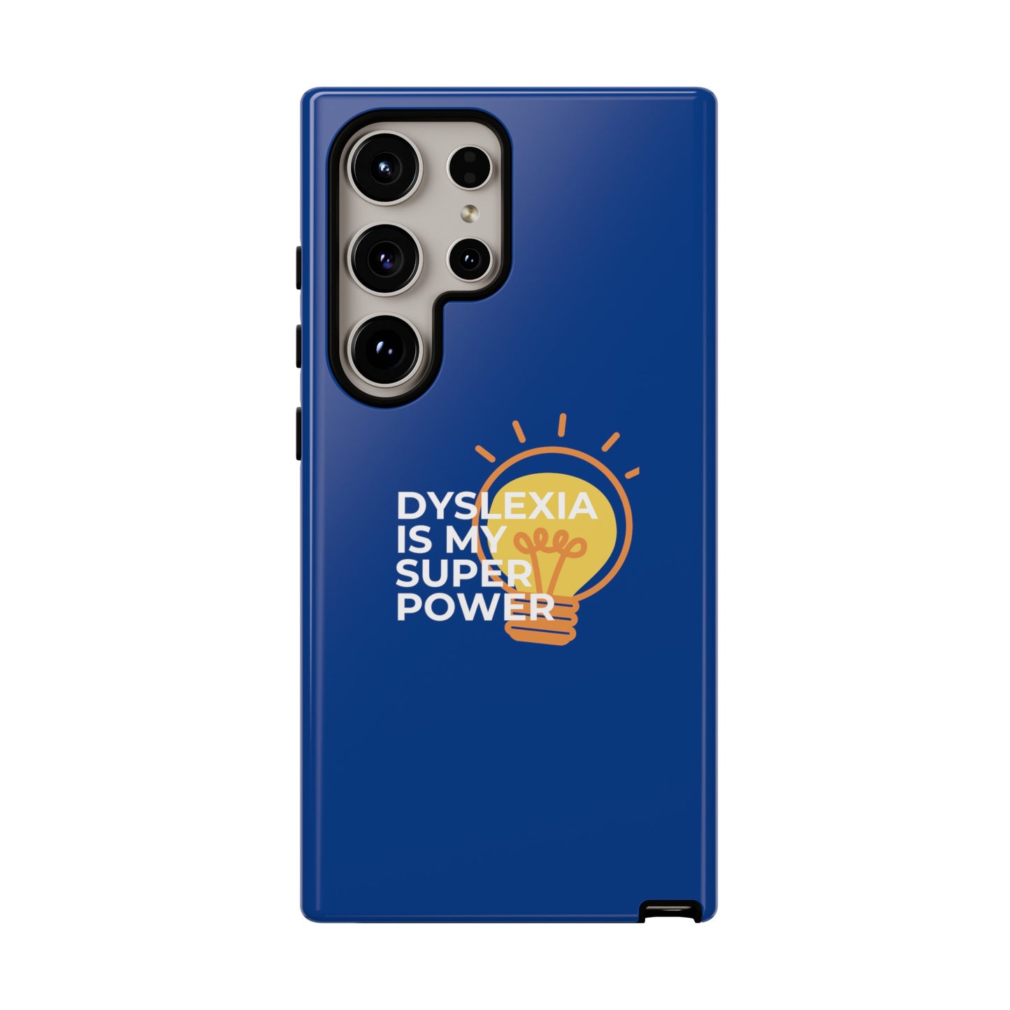 Dyslexia Is My Superpower Light Bulb Phone Case