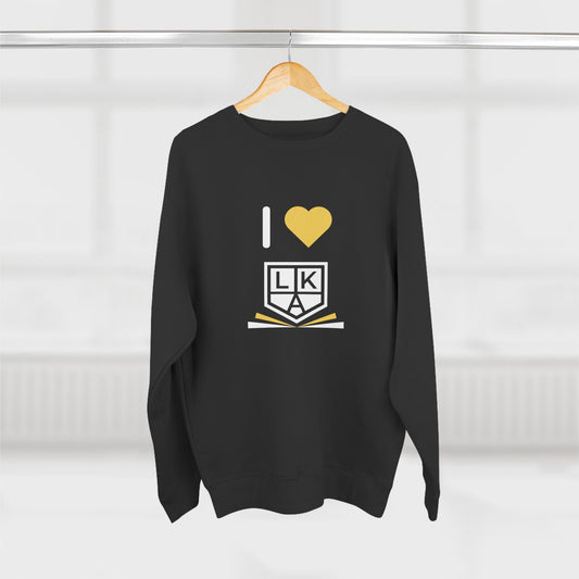 Louisiana Key Academy Striped Athletics Adult Crewneck Sweatshirt