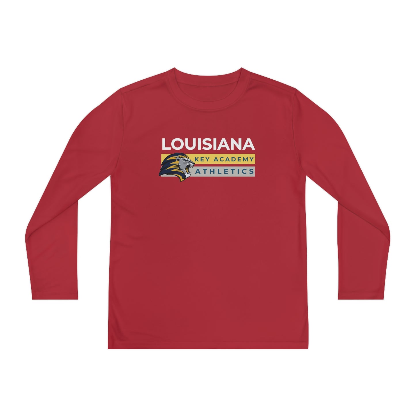 Louisiana Key Academy Striped Athletics Youth Long Sleeve Tee