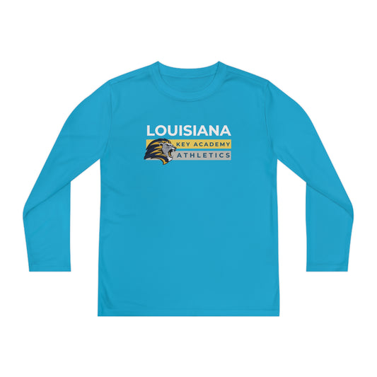 Louisiana Key Academy Striped Athletics Youth Long Sleeve Tee