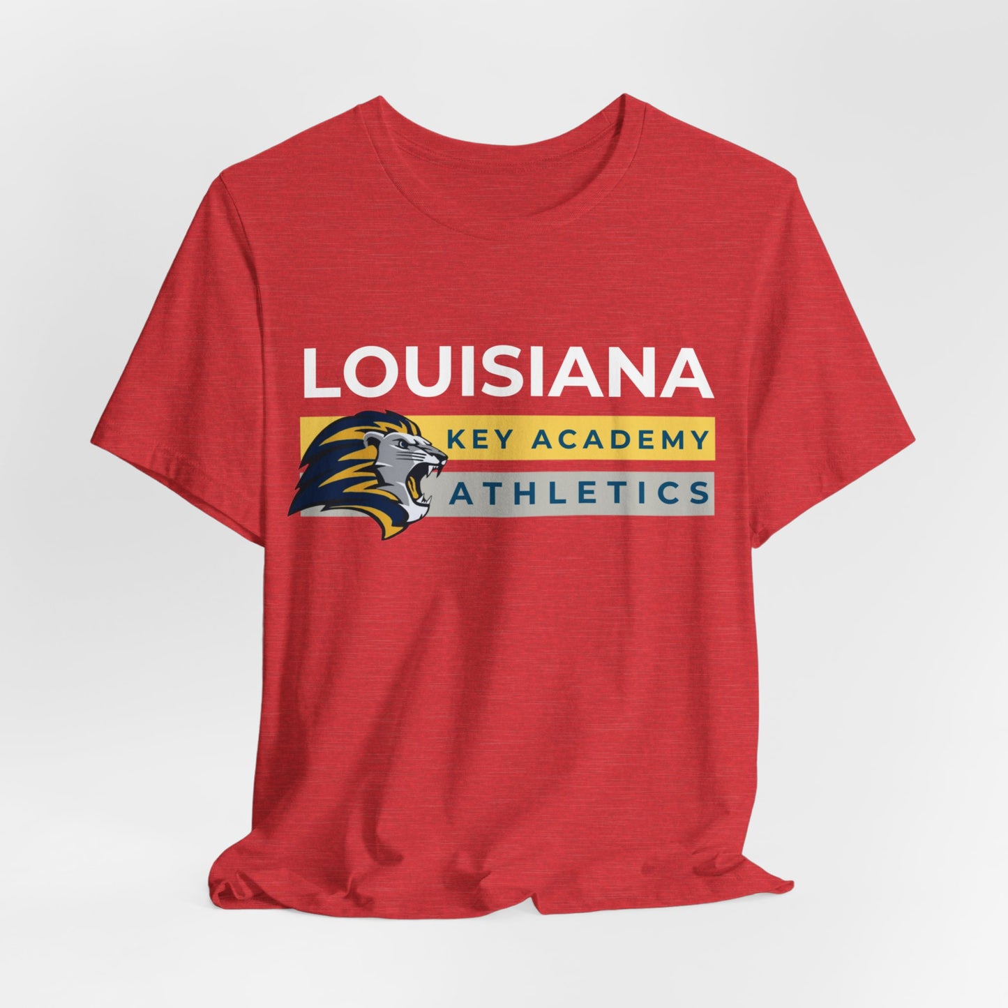 Louisiana Key Academy Striped Athletics Adult T-Shirt