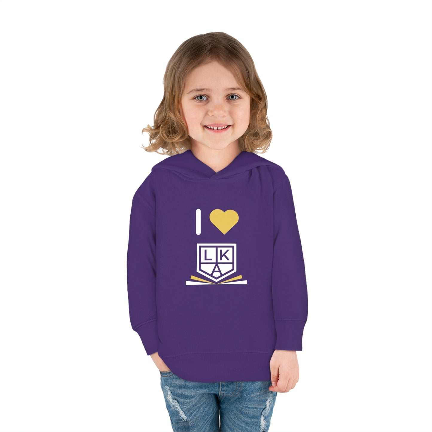 I Love LKA Toddler Pullover Fleece Hoodie