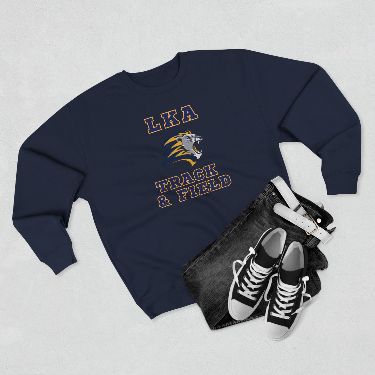 LKA Athletics Track/Field Adult Crewneck Sweatshirt